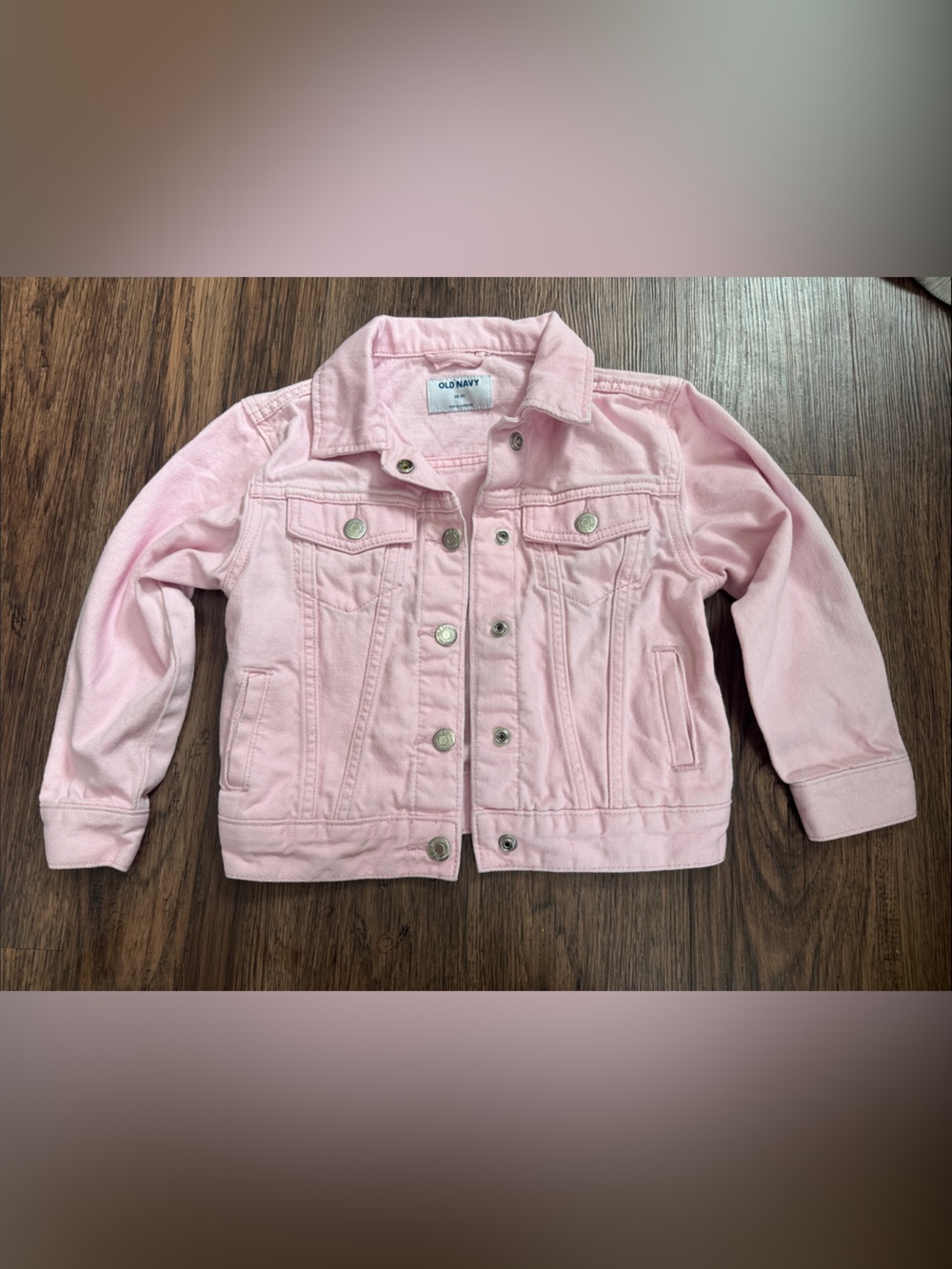 Old Navy Light Pink Kids Denim Jacket